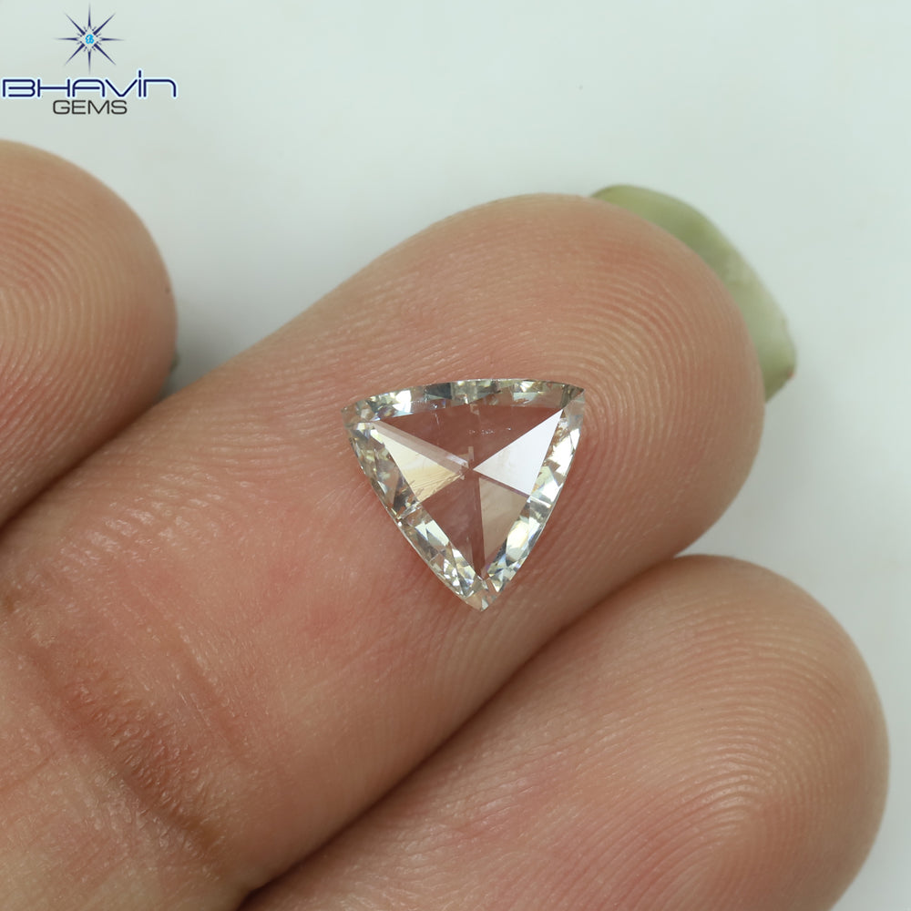 0.12 CT トライアングル シェイプ ナチュラル ダイヤモンド グリーン カラー SI2 クラリティ (3.44 MM)