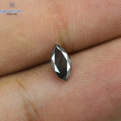 0.48 CT Marquise Shape Natural Loose Diamond Salt And pepper Color I3 Clarity (6.90 MM)