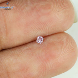 0.04 CT Cushion Shape Natural Diamond Pink Color I1 Clarity (2.05 MM)