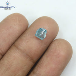 0.49 CT ラフシェイプ ナチュラル ダイヤモンド ピンク色 I3 クラリティ (4.90 MM)