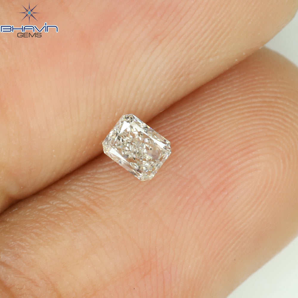 0.16 CT Radiant Shape Natural Diamond Pink Color SI1 Clarity (3.58 MM)