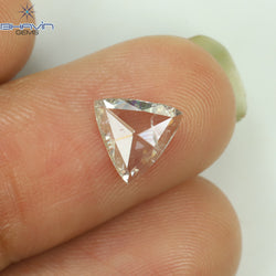 0.12 CT トライアングル シェイプ ナチュラル ダイヤモンド グリーン カラー SI2 クラリティ (3.44 MM)