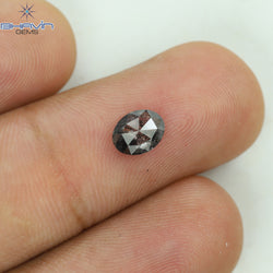 0.72 CT Oval Shape Natural Diamond Salt And Papper Color I3 Clarity (6.62 MM)