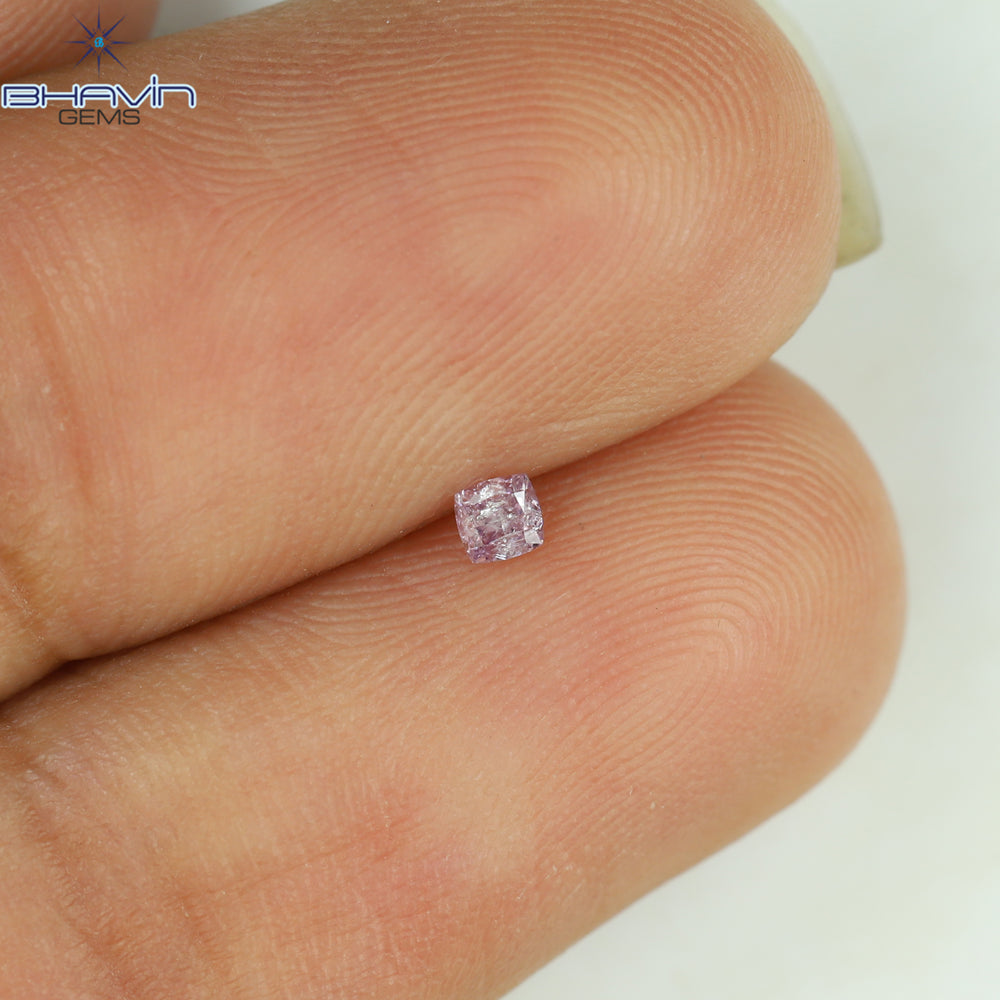 0.05 CT Cushion Shape Natural Diamond Pink Color I2 Clarity (2.10 MM)