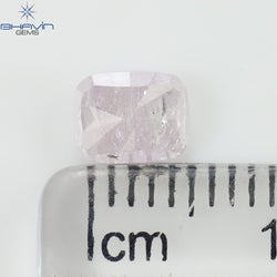 0.85 CT Cushion Shape Natural Loose Diamond Pink Color I3 Clarity (5.78 MM)