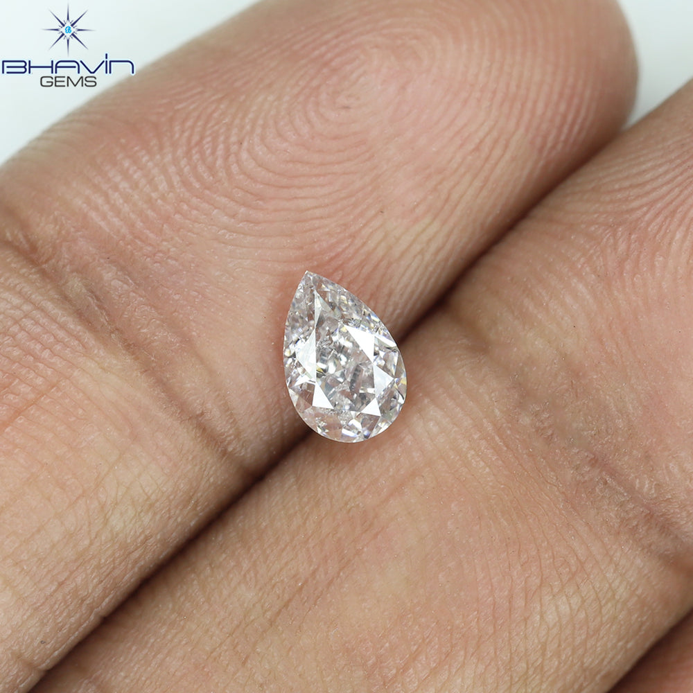 GIA Certified 0.50 CT Pear Diamond Pink Color Natural Loose Diamond (6.17 MM)