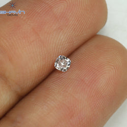0.09 CT Cushion Shape Natural Diamond Pink Color SI1 Clarity (2.44 MM)