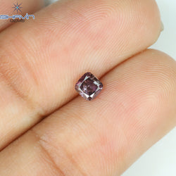 0.26 CT Cushion Shape Natural Diamond Pink Color I1 Clarity (3.48 MM)