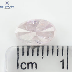 0.63 CT オーバル シェイプ ナチュラル ダイヤモンド ブラウン カラー VS1 クラリティ (5.99 MM)