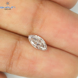 0.50 CT Marquise Shape Natural Loose Diamond Pink Color SI2 Clarity (7.68 MM)