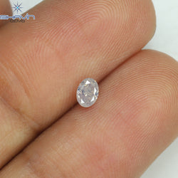 0.19 CT Oval Shape Natural Diamond White Color SI2 Clarity (3.88 MM)