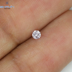 0.03 CT Round Shape Natural Diamond Pink (Argyle) Color VS1 Clarity (2.05 MM)