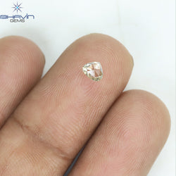 0.18 CT Heart Shape Natural Diamond Green Yellow Color SI1 Clarity (4.10 MM)