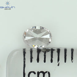 0.24 CT Oval Shape Natural Diamond Pink Color SI2 Clarity (4.33 MM)