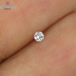 0.05 CT Round Shape Natural Diamond Pink Color VS2 Clarity (2.43 MM)