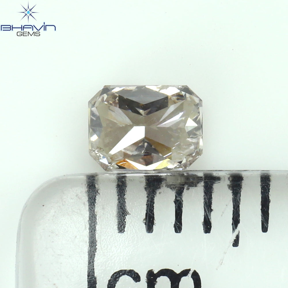 0.25 CT Radiant Shape Natural Diamond Pink Color SI2 Clarity (4.00 MM)