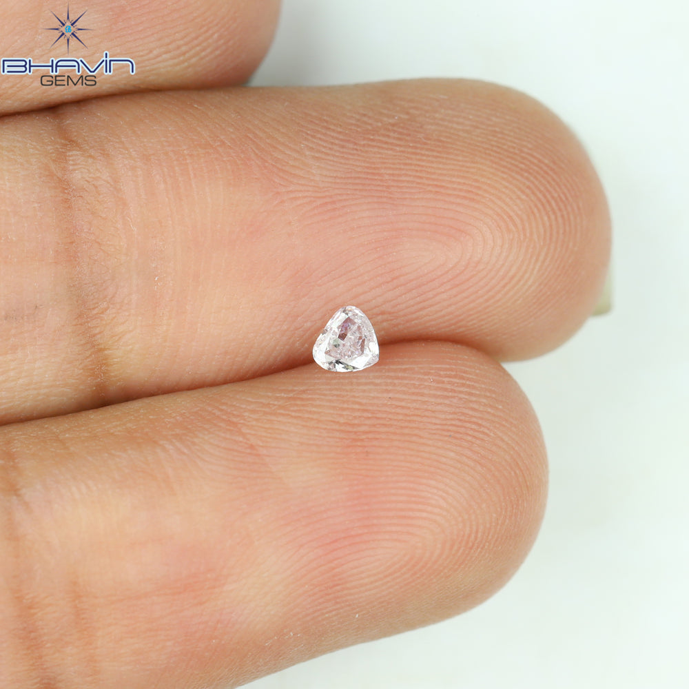 0.08 CT Heart Shape Natural Diamond Pink Color SI1 Clarity (2.67 MM)