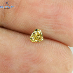0.15 CT Heart Shape Natural Diamond Green (Chameleon) Color VS1 Clarity (3.53 MM)