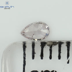 0.08 CT Pear Shape Natural Diamond Pink Color SI1 Clarity (3.47 MM)