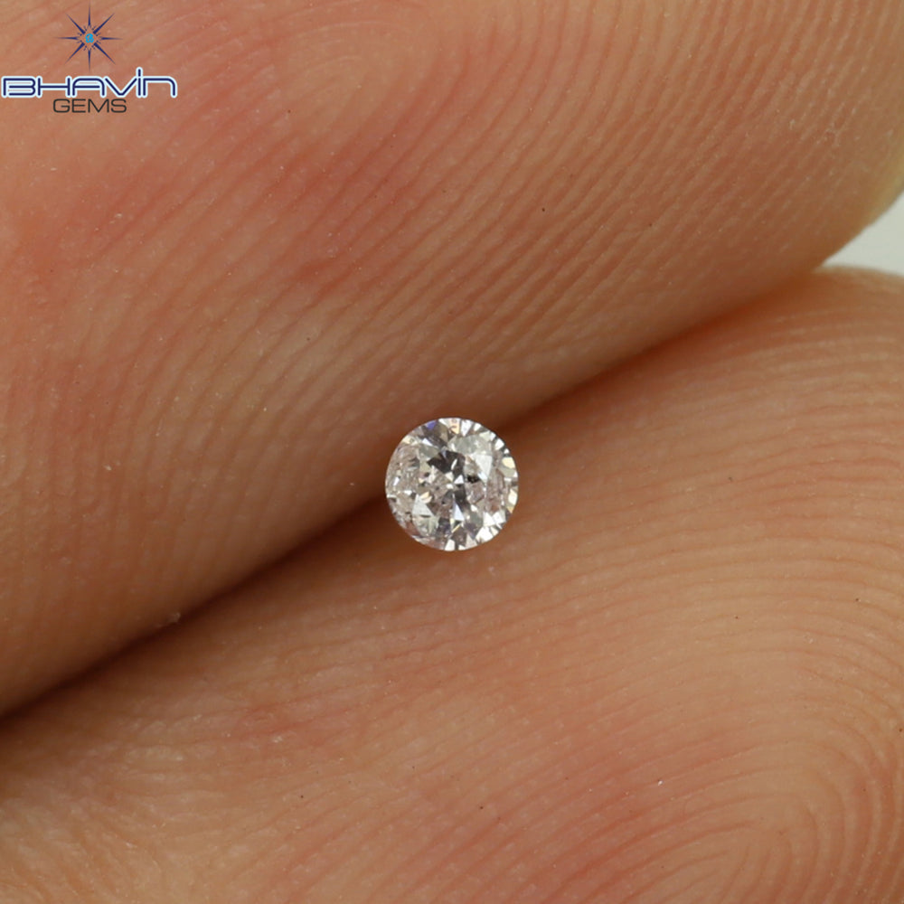 0.03 CT Round Shape Natural Diamond Pink (Argyle) Color I1 Clarity (2.00 MM)