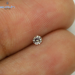 0.04 CT Round Shape Natural Diamond Pink Color SI2 Clarity (2.33 MM)