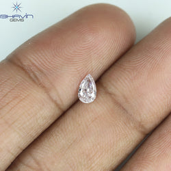 GIA Certified 0.26 CT Pear Diamond Pink Color Natural Loose Diamond (5.37 MM)