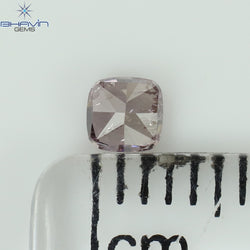 0.20 CT Cushion Shape Natural Diamond Pink Color I1 Clarity (3.14 MM)