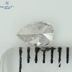 0.24 CT Pear Shape Natural Diamond Pink Color I2 Clarity (4.52 MM)