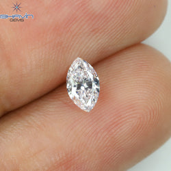 0.28 CT Marquise Shape Natural Loose Diamond Pink Color VS1 Clarity (6.03 MM)