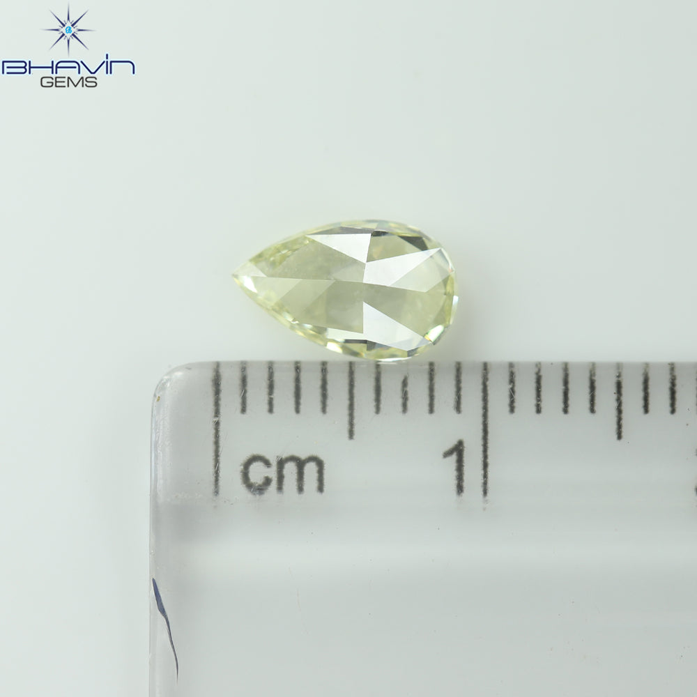GIA Certified 1.03 CT Pear Natural Diamond Yellow Color SI1 Clarity (8.51 MM)