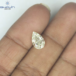 GIA Certified 1.61 CT Pear Diamond U to V Range Color Natural  Diamond (9.43 MM)
