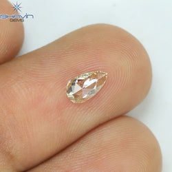 0.23 CT Pear Shape Natural Diamond White Color VS1 Clarity (6.27 MM)