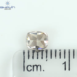 GIA Certified 0.51 CT Cushion Diamond Pink-Brown Color Natural Loose Diamond VVS2 Clarity (4.99 MM)
