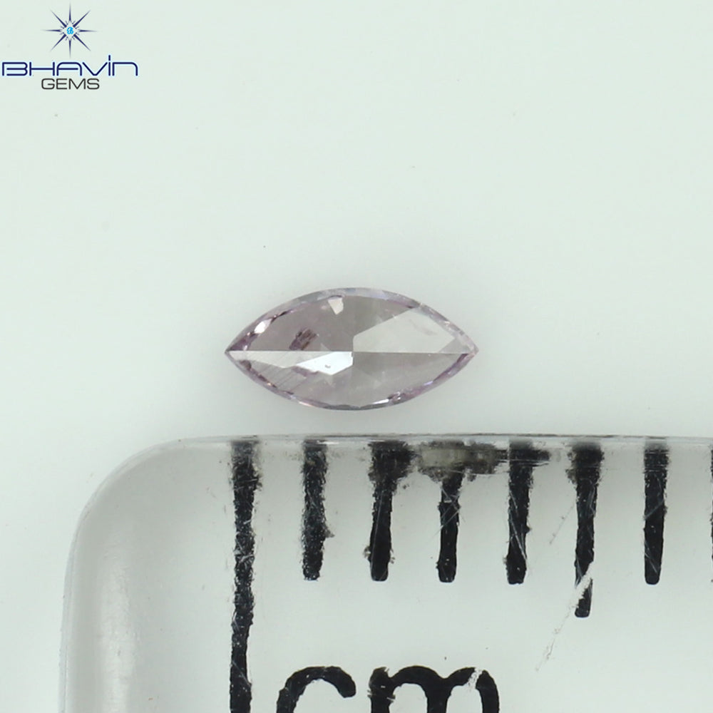 0.06 CT Marquise Shape Natural Loose Diamond Pink Color SI1 Clarity (3.76 MM)
