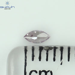 0.06 CT Marquise Shape Natural Loose Diamond Pink Color SI1 Clarity (3.76 MM)