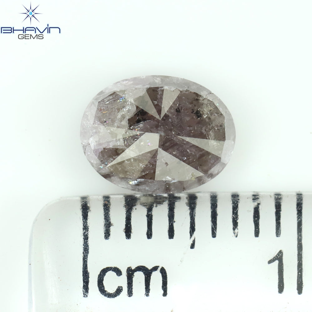 0.18 CT オーバル シェイプ ナチュラル ダイヤモンド ピンク カラー VS2 クラリティ (3.95 MM)