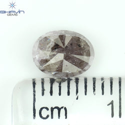 0.18 CT オーバル シェイプ ナチュラル ダイヤモンド ピンク カラー VS2 クラリティ (3.95 MM)