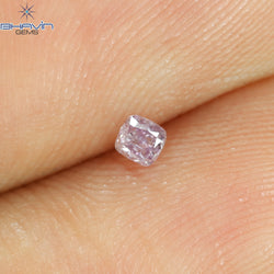 0.06 CT Cushion Shape Natural Diamond Pink Color I1 Clarity (2.15 MM)