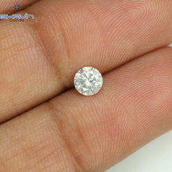 0.33 CT Round Shape Natural Loose Diamond White Color SI2 Clarity (4.37 MM)