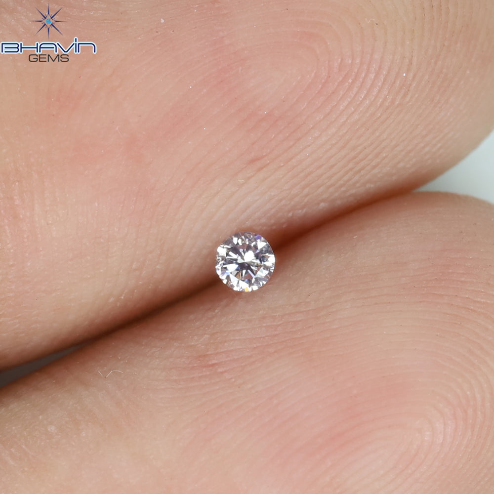 0.03 CT Round Shape Natural Diamond Pink Color SI1 Clarity (1.71 MM)