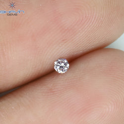 0.03 CT Round Shape Natural Diamond Pink Color SI1 Clarity (1.71 MM)