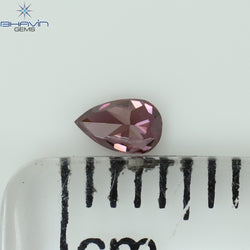 0.09 CT Pear Shape Natural Diamond Pink Color VS2 Clarity (3.29 MM)
