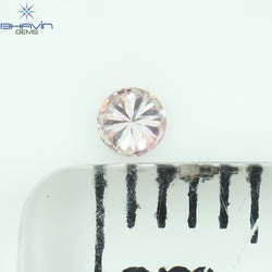 0.04 CT Round Shape Natural Diamond Pink (Argyle) Color SI1 Clarity (2.24 MM)