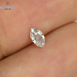0.14 CT Marquise Shape Natural Loose Diamond Pink Color SI1 Clarity (5.03 MM)