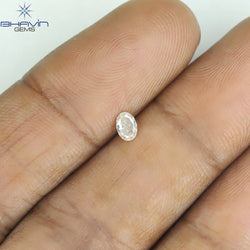 0.15 CT Oval Shape Natural Diamond White Color SI1 Clarity (3.63 MM)