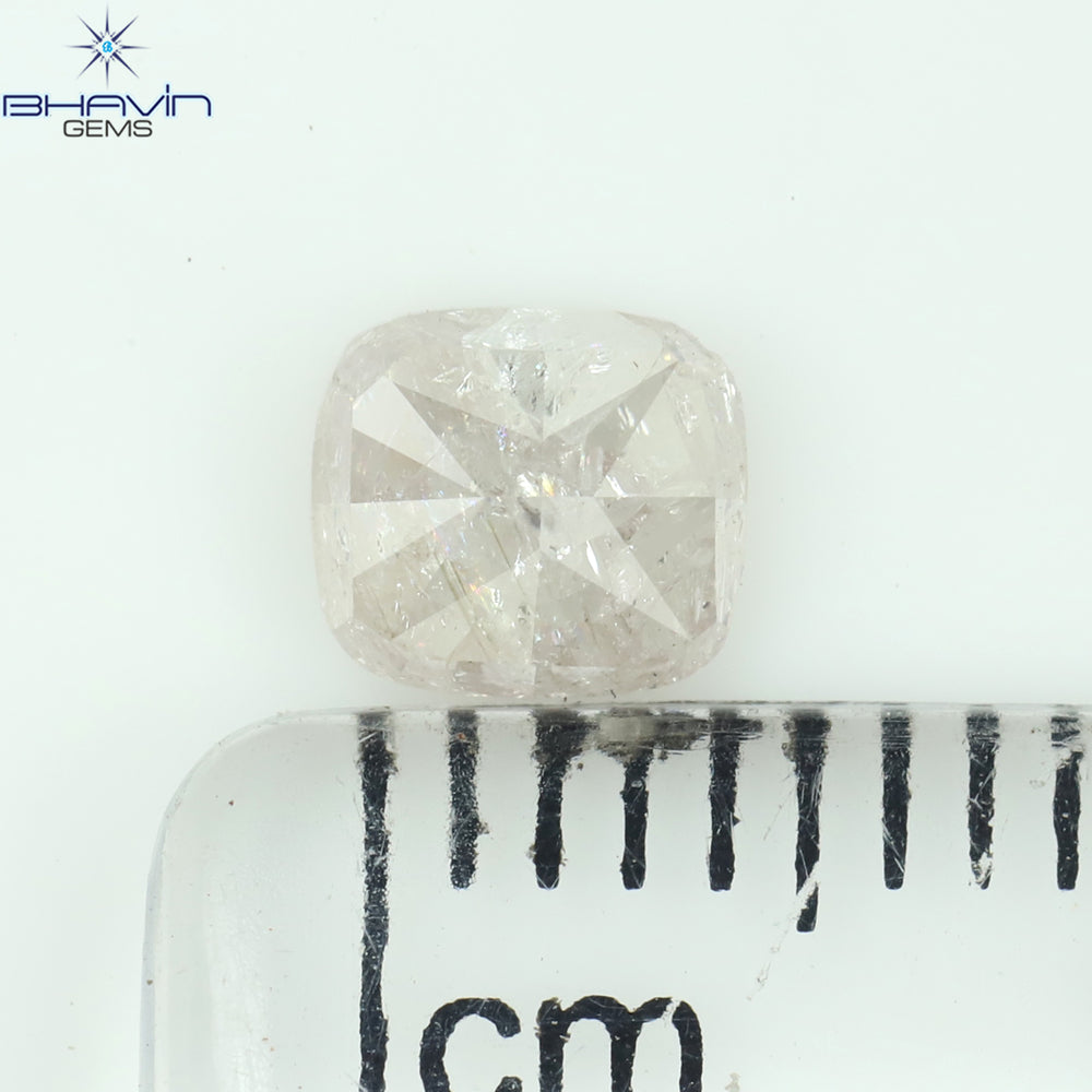0.05 CT クッションシェイプ 天然ダイヤモンド ピンクカラー VS2 クラリティ (2.28 MM)