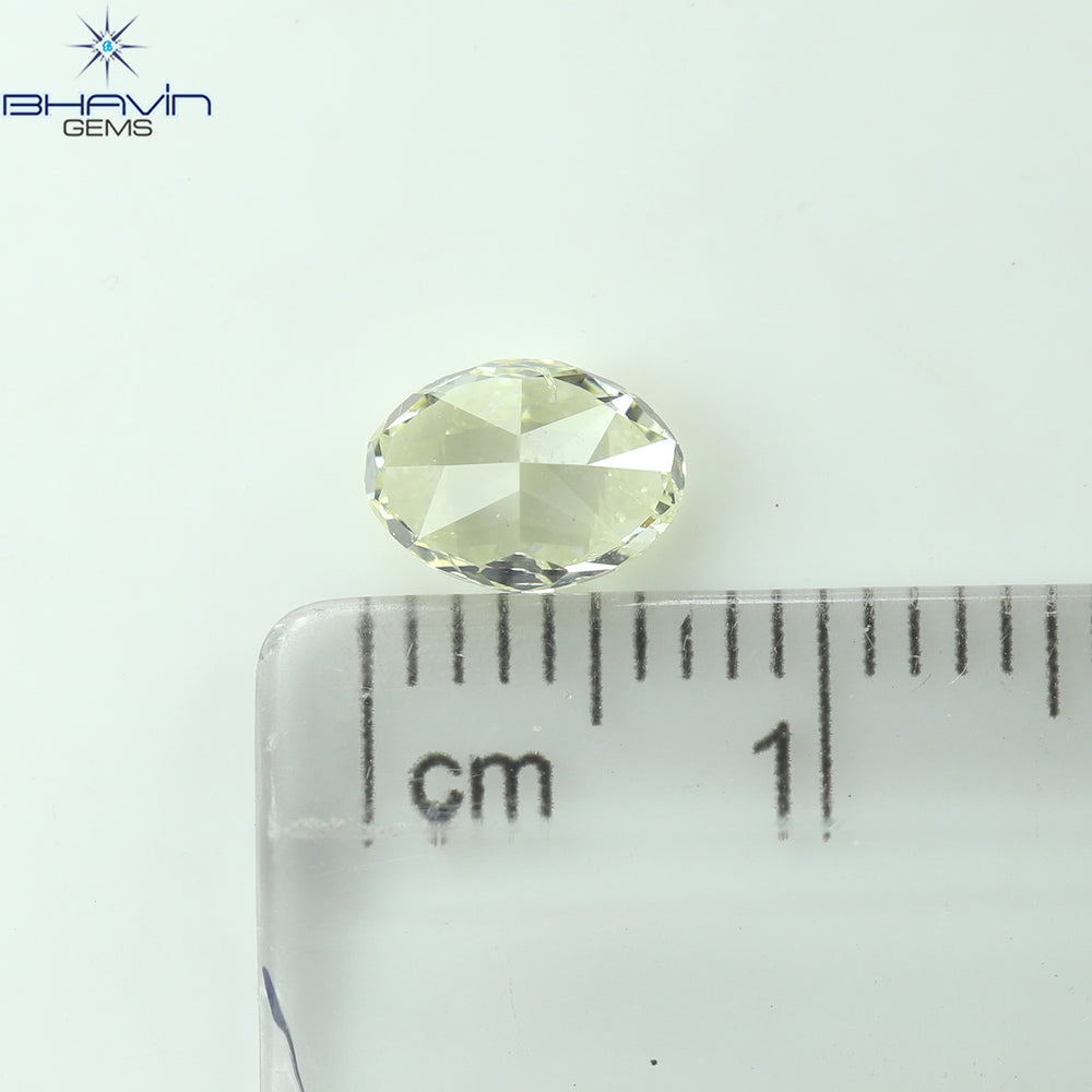1.01 CT Oval Shape Natural Diamond Yellow Color I1 Clarity (7.00 MM)