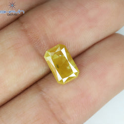 1.92 CT Radiant Shape Natural Diamond Yellow Color I3 Clarity (8.31 MM)