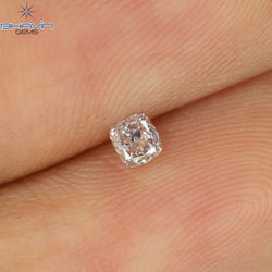 0.09 CT Cushion Shape Natural Diamond Pink Color VS2 Clarity (2.44 MM)