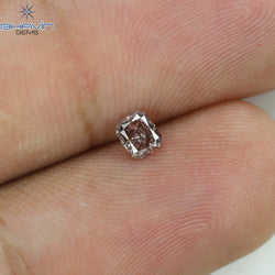 0.27 CT Radiant Shape Natural Diamond Pink Color SI2 Clarity (3.86 MM)